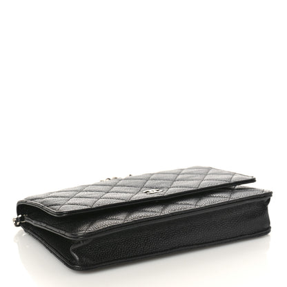 Chanel Caviar Quilted Wallet on Chain WOC Black 4 of 9