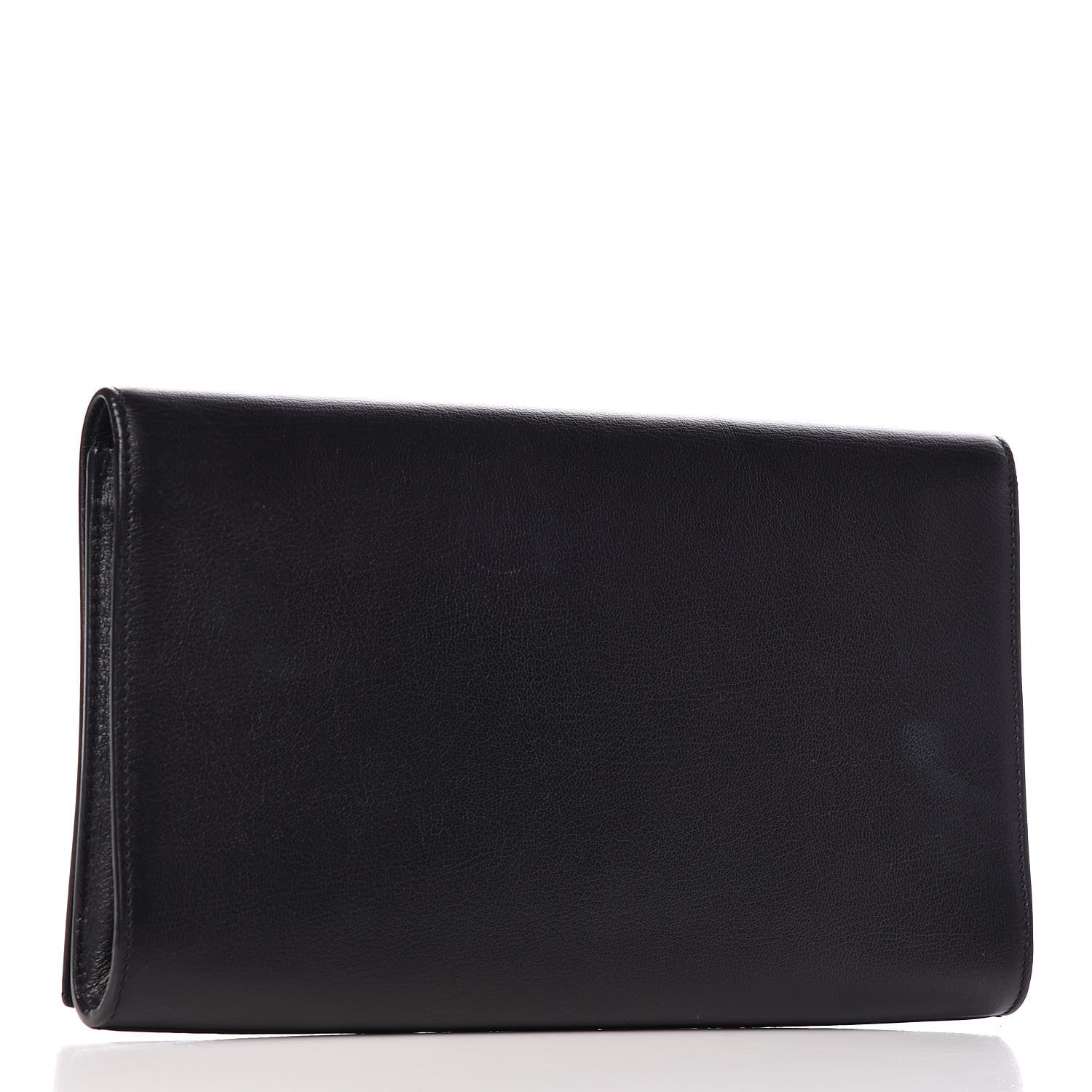 Saint Laurent Calfskin Monogram Large Belle De Jour Clutch Black 3 of 13