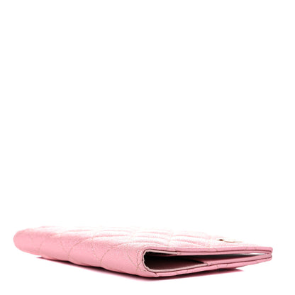 Chanel Iridescent Caviar Quilted Passport Holder Pink 4 of 6