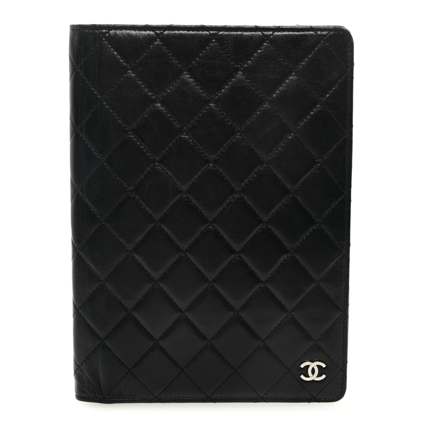 Chanel Lambskin Quilted Large Agenda Cover Black 1 of 6