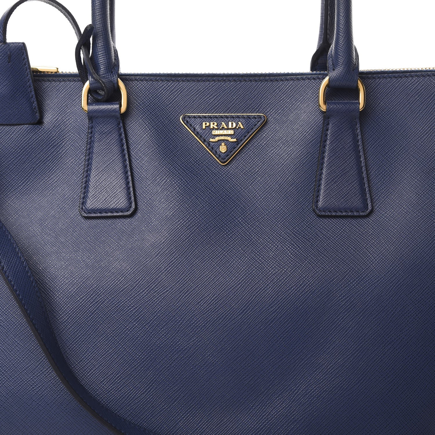 Prada Saffiano Large Galleria Double Zip Tote Bluette 12 of 18