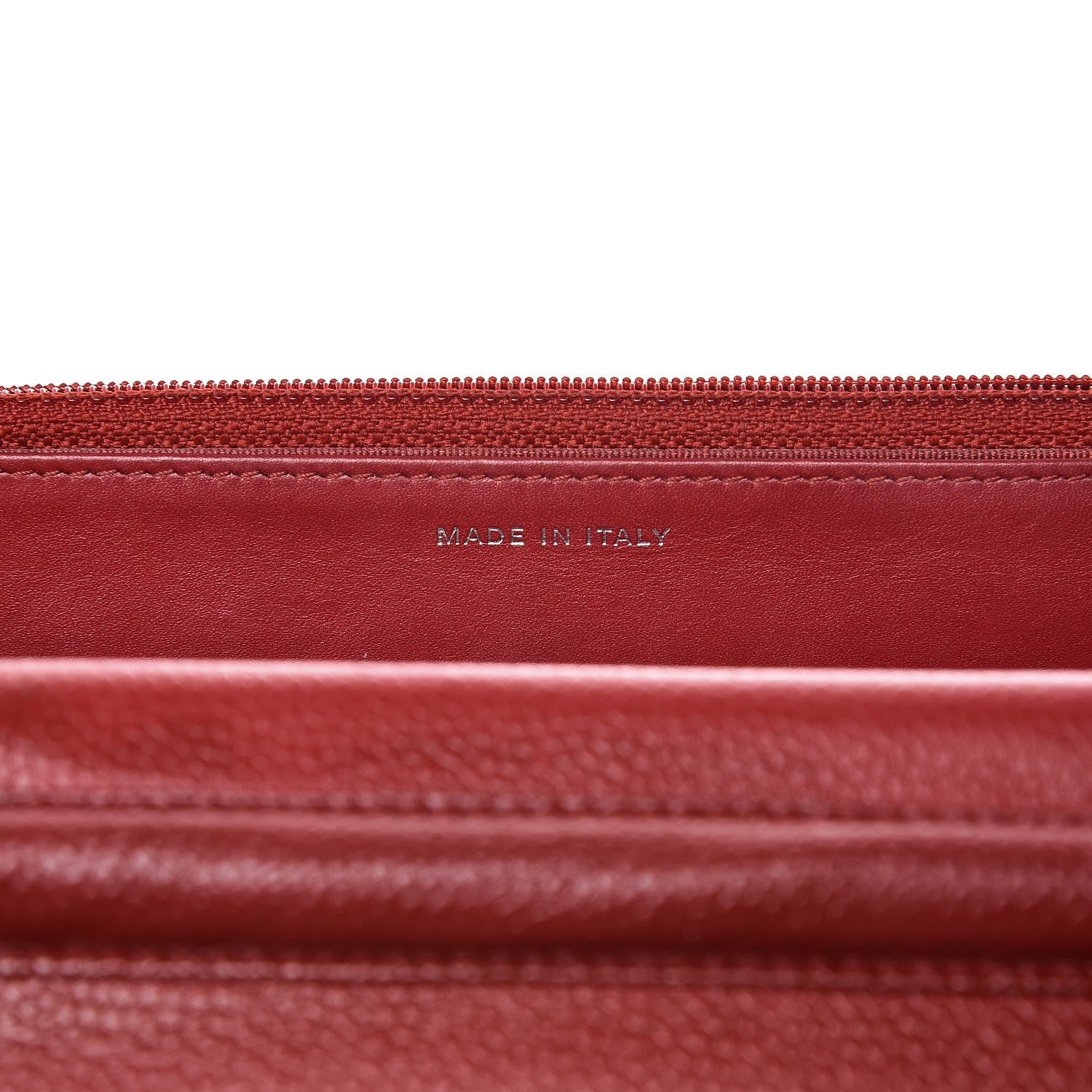 Chanel Caviar Quilted Wallet on Chain WOC Red 7 of 9