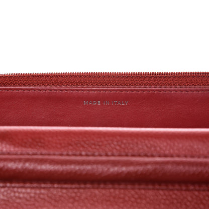 Chanel Caviar Quilted Wallet on Chain WOC Red 7 of 9