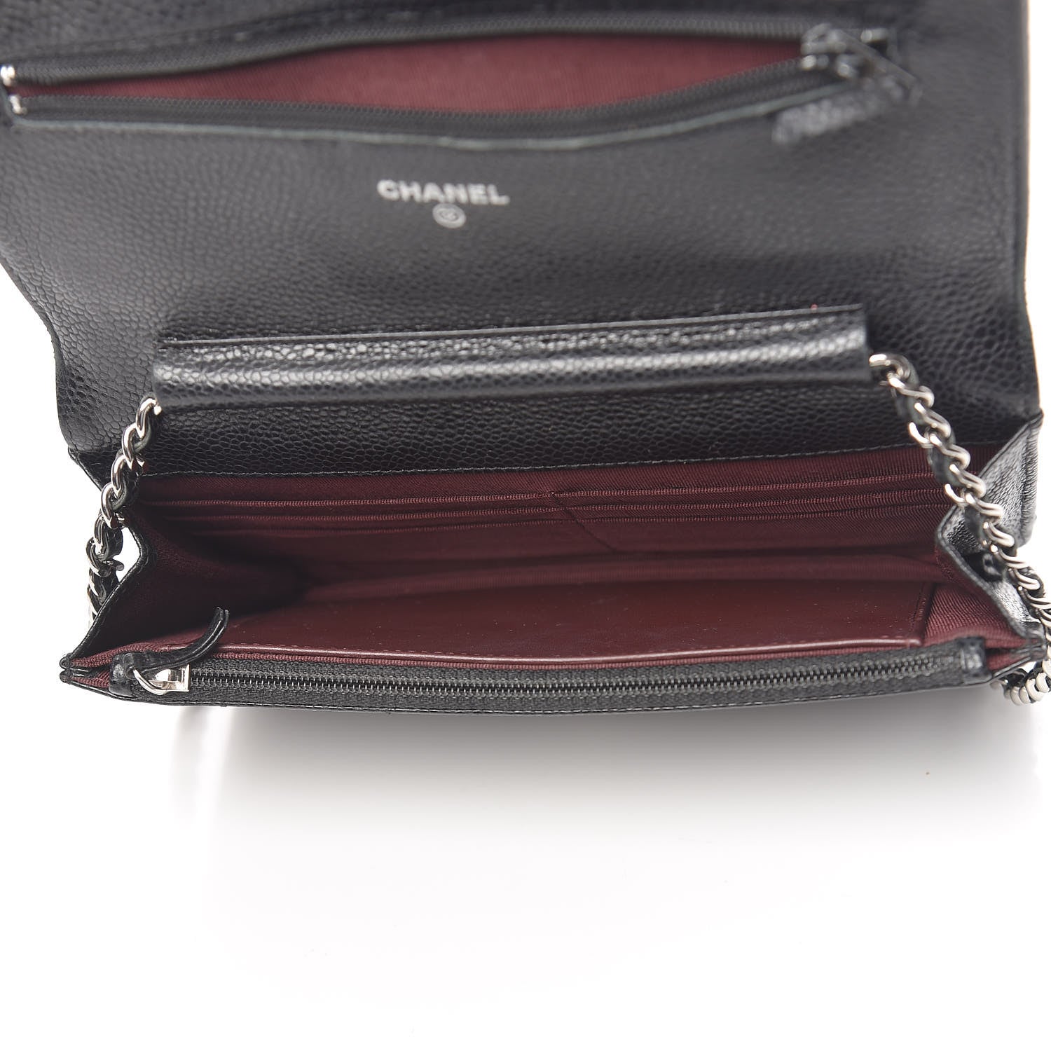 Chanel Caviar Quilted Wallet On Chain WOC Black 5 of 11