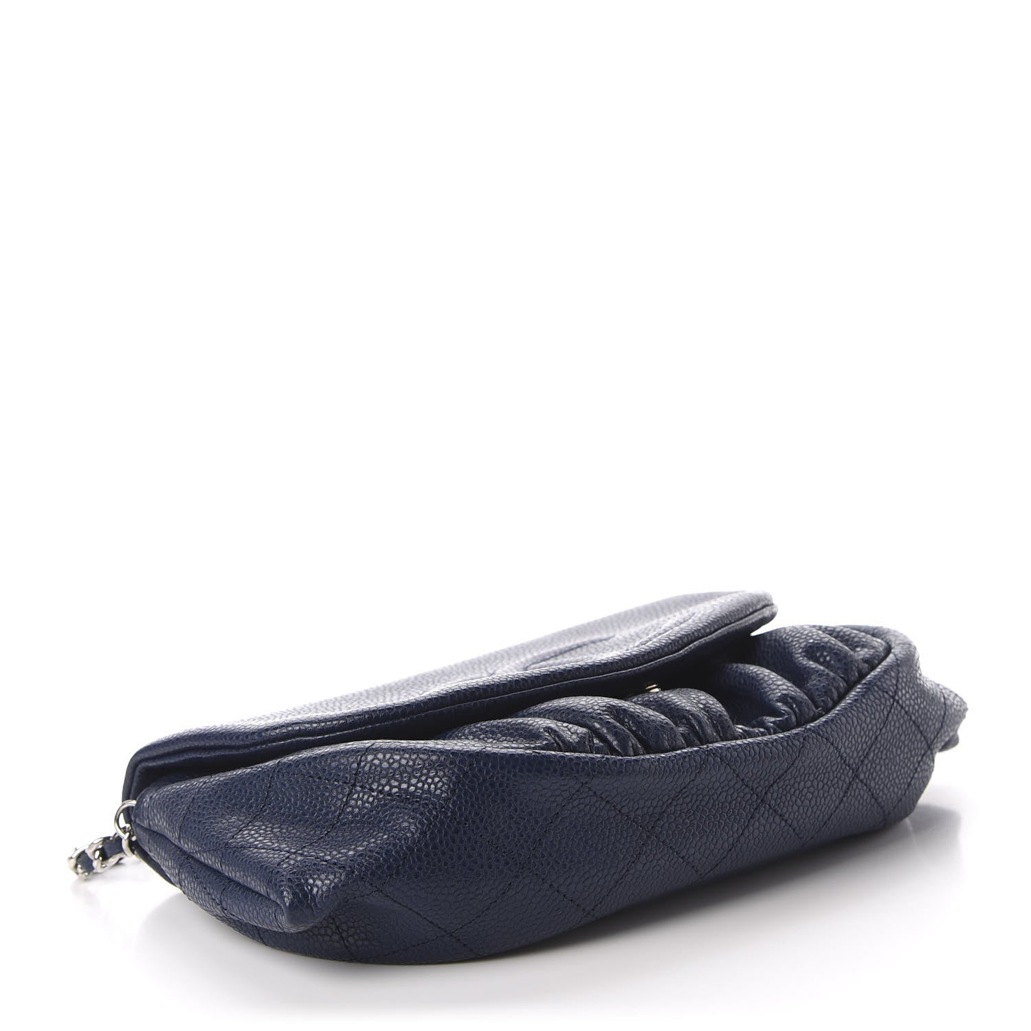 Chanel Caviar Half Moon Wallet On Chain WOC Navy 4 of 12