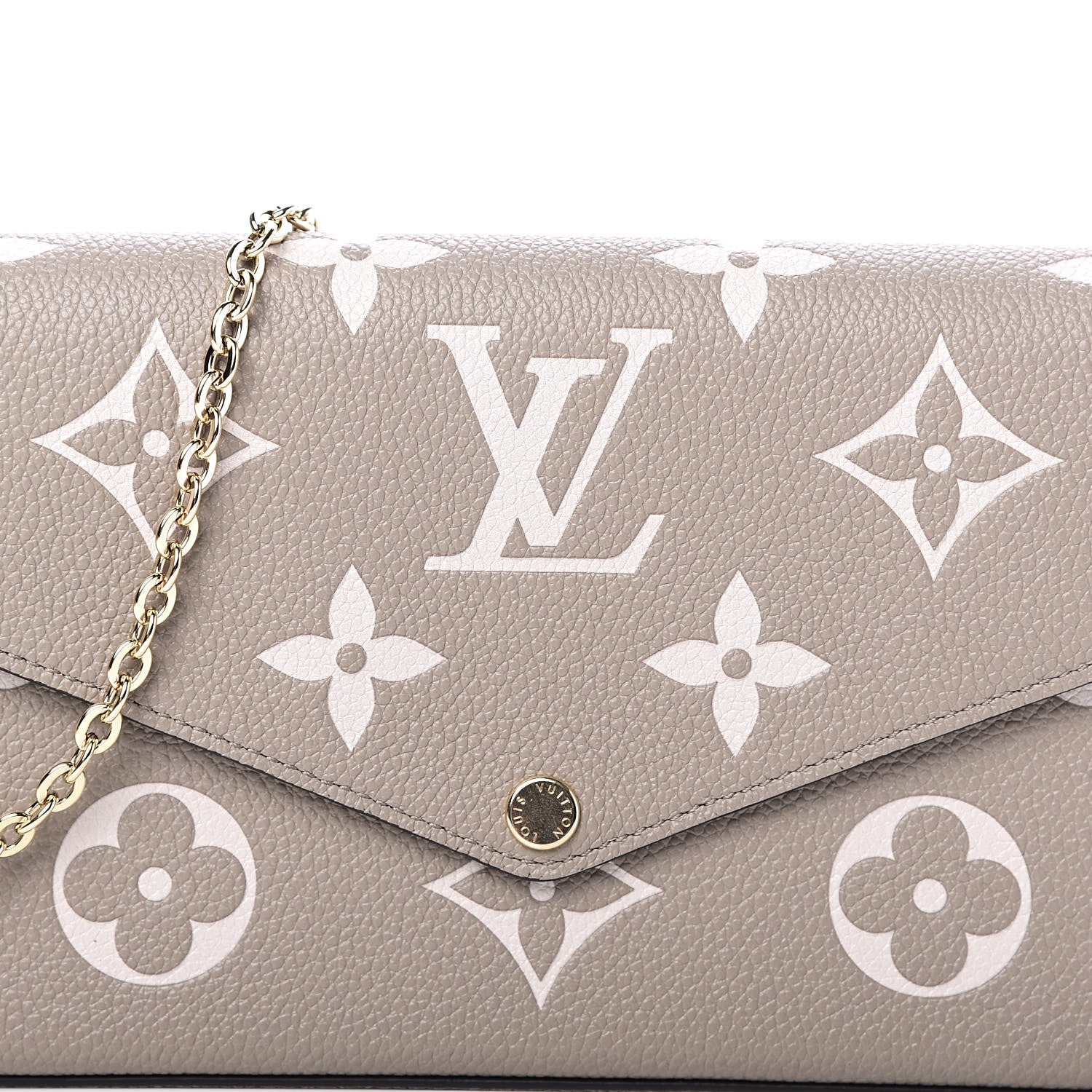 Louis Vuitton Empreinte Monogram Giant Felicie Pochette Tourterelle Creme 11 of 11
