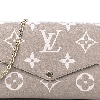 Louis Vuitton Empreinte Monogram Giant Felicie Pochette Tourterelle Creme 11 of 11