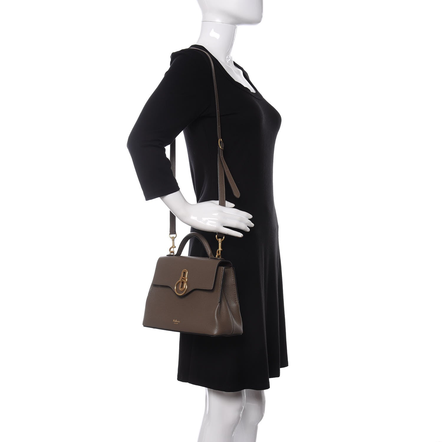 Mulberry Small Classic Grain Calfskin Mini Seaton Clay 2 of 10
