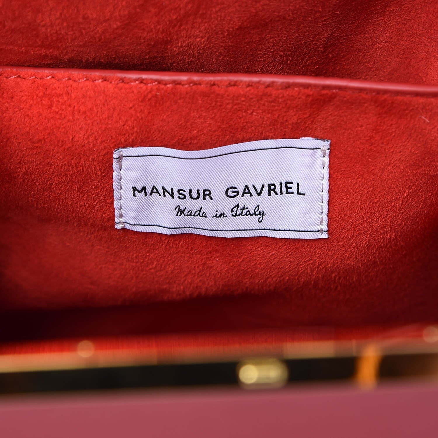 Mansur Gavriel Vegetable Tanned Calfskin Elegant Bag Flamma 7 of 7