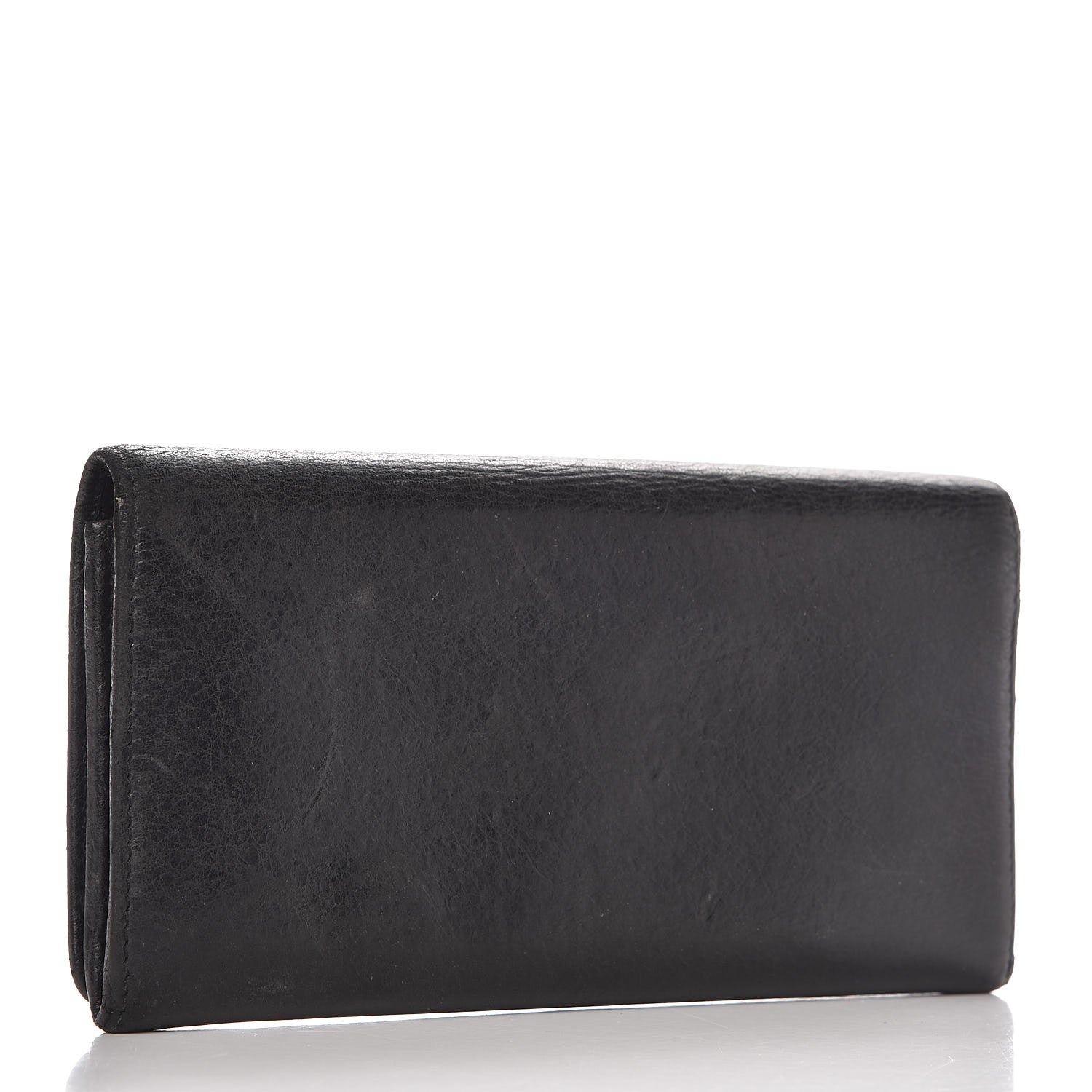 Balenciaga Agneau Giant 12 Rose Gold Hardware Money Wallet Black 3 of 18