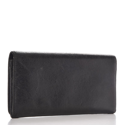 Balenciaga Agneau Giant 12 Rose Gold Hardware Money Wallet Black 3 of 18