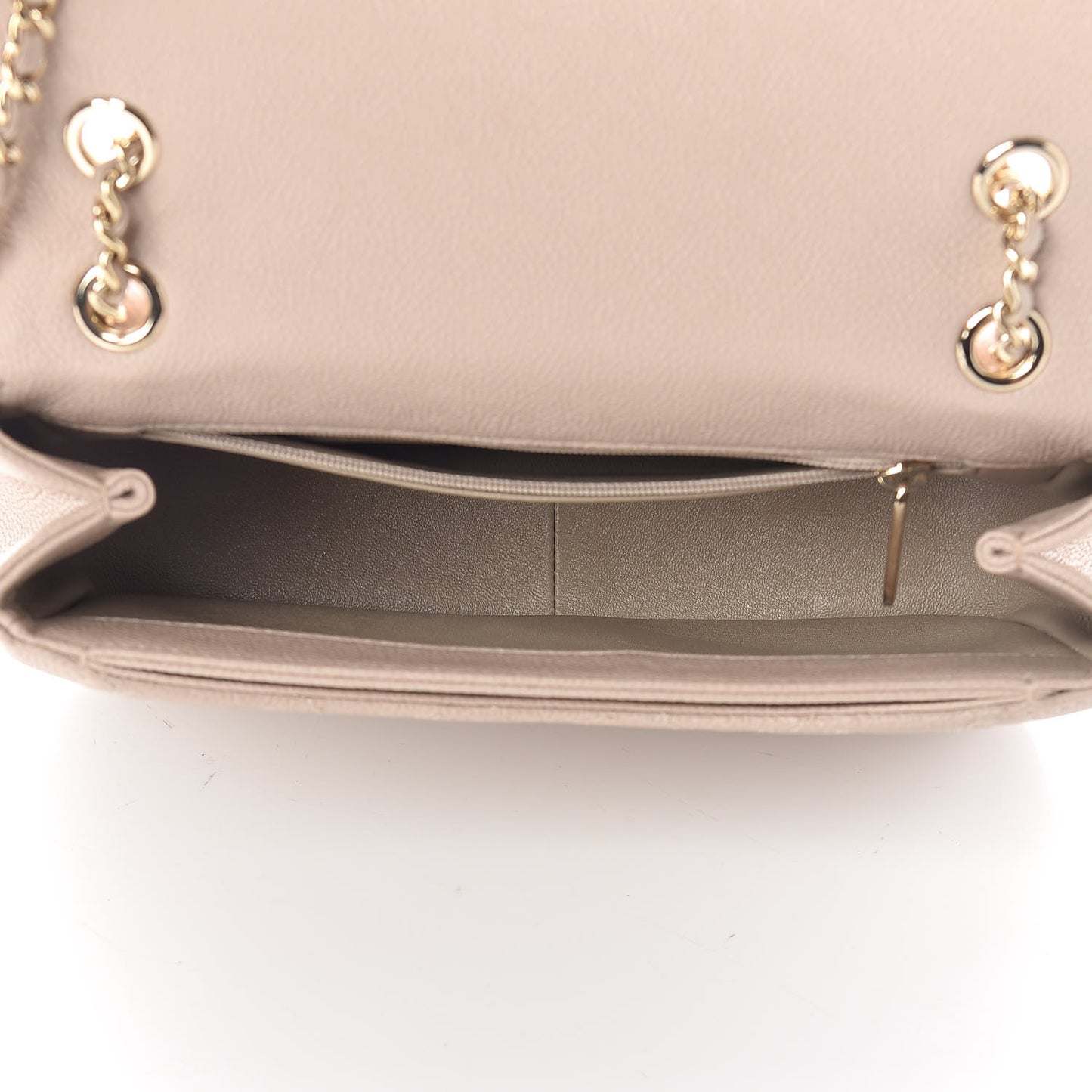 Caviar Small Flap Light Beige