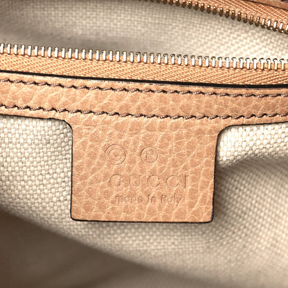 Gucci Dollar Calfskin Medium Soho Top Handle Satchel Camelia 6 of 11