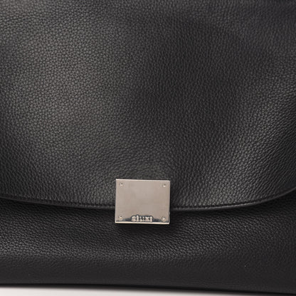 Celine Drummed Calfskin Suede Small Trapeze Black 13 of 13