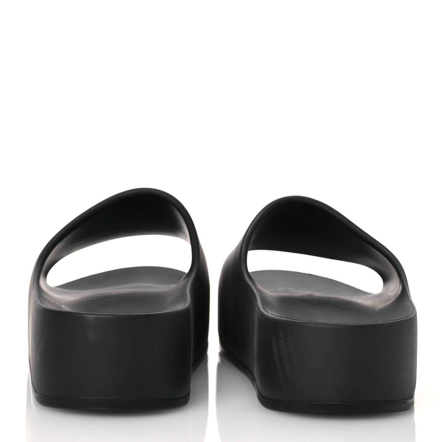 Balenciaga Rubber Chunky Platform Slide Sandals 39 Black 5 of 13