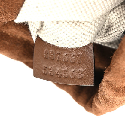 Gucci Suede Shearling Nano Pouch Keyring Bag Charm Brown 7 of 10