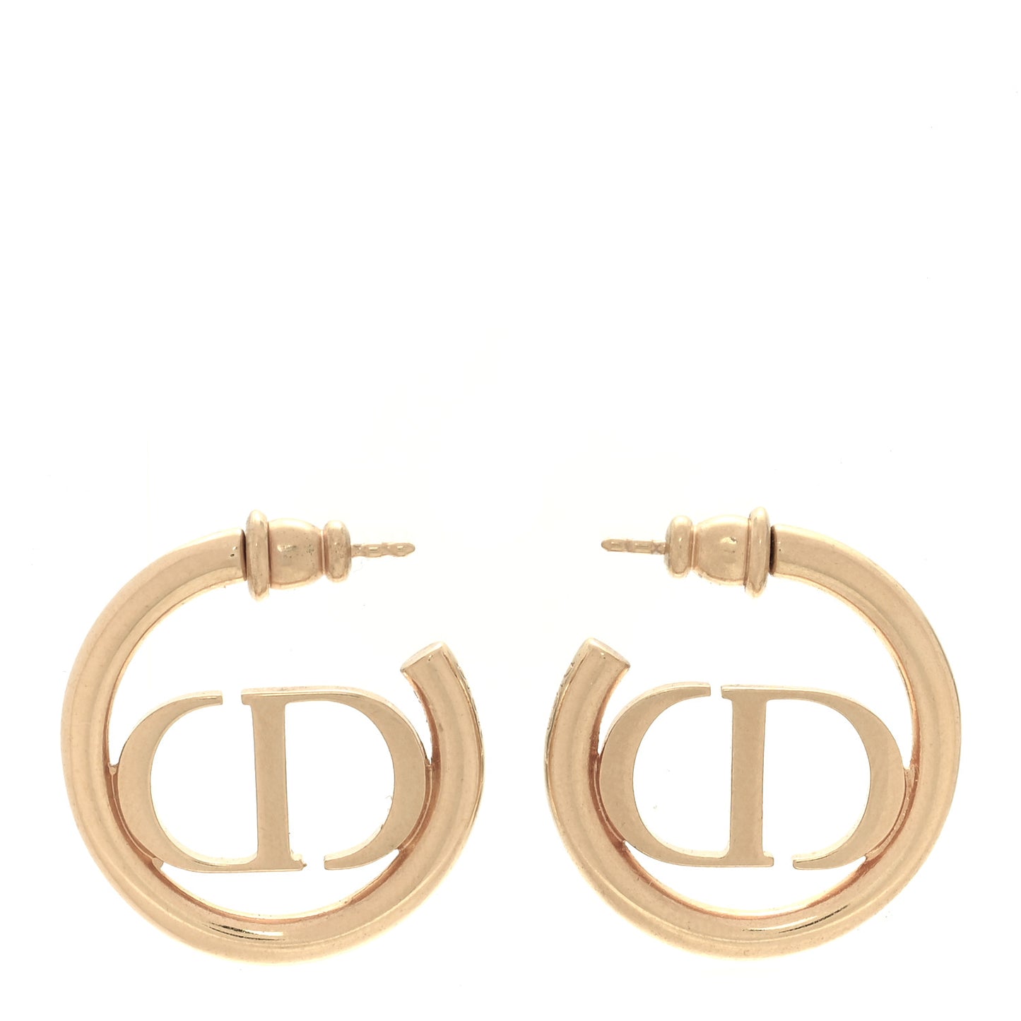 Metal 30 Montaigne Hoop Earrings Aged Gold