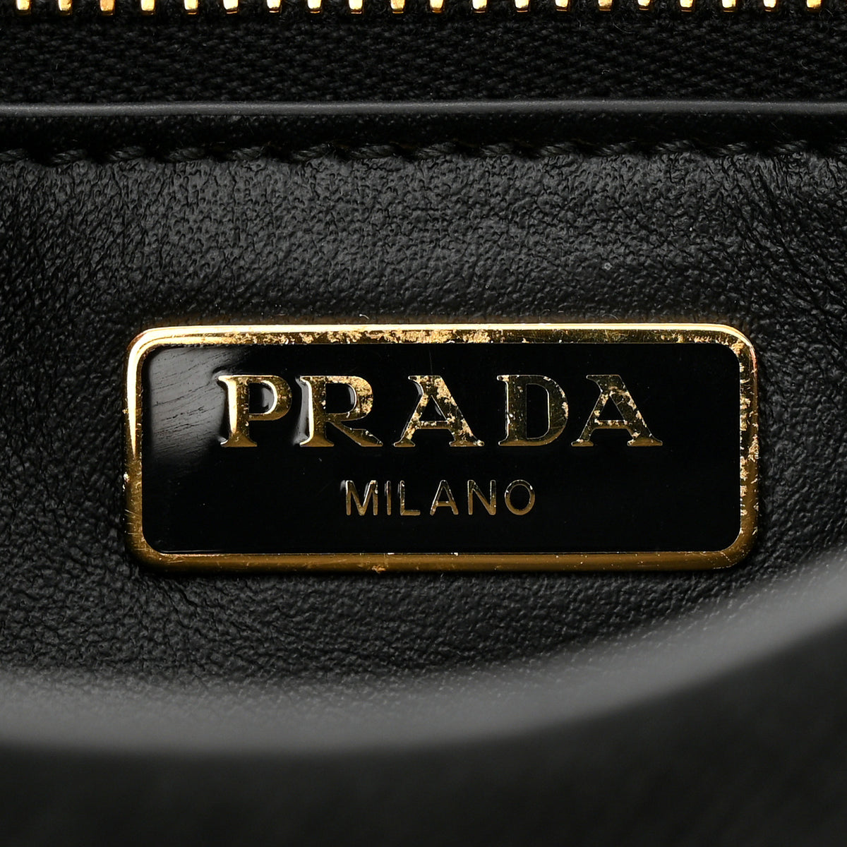 Saffiano Lux Metal Triangle Logo Mini Envelope Chain Shoulder Bag Black