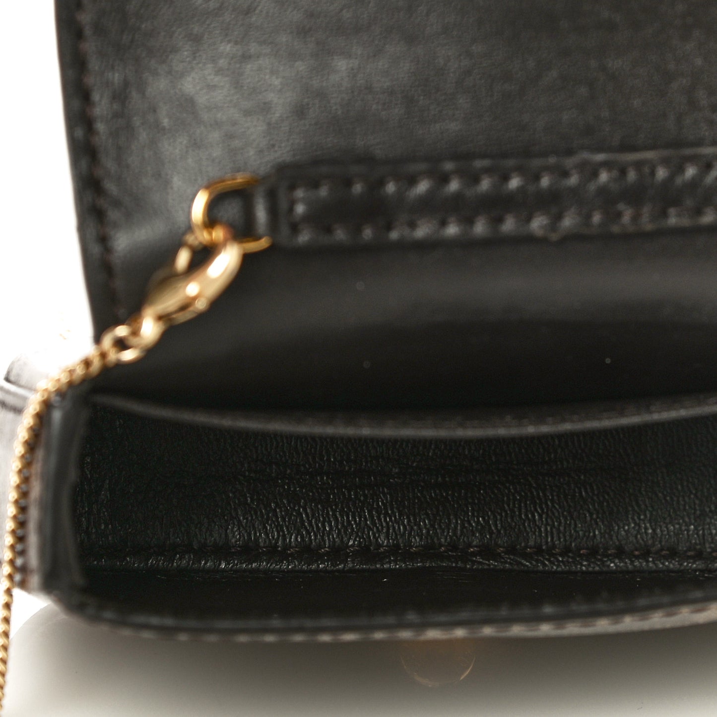 Glazed Fabric FF 1974 Nano Baguette Charm Mogano Panna