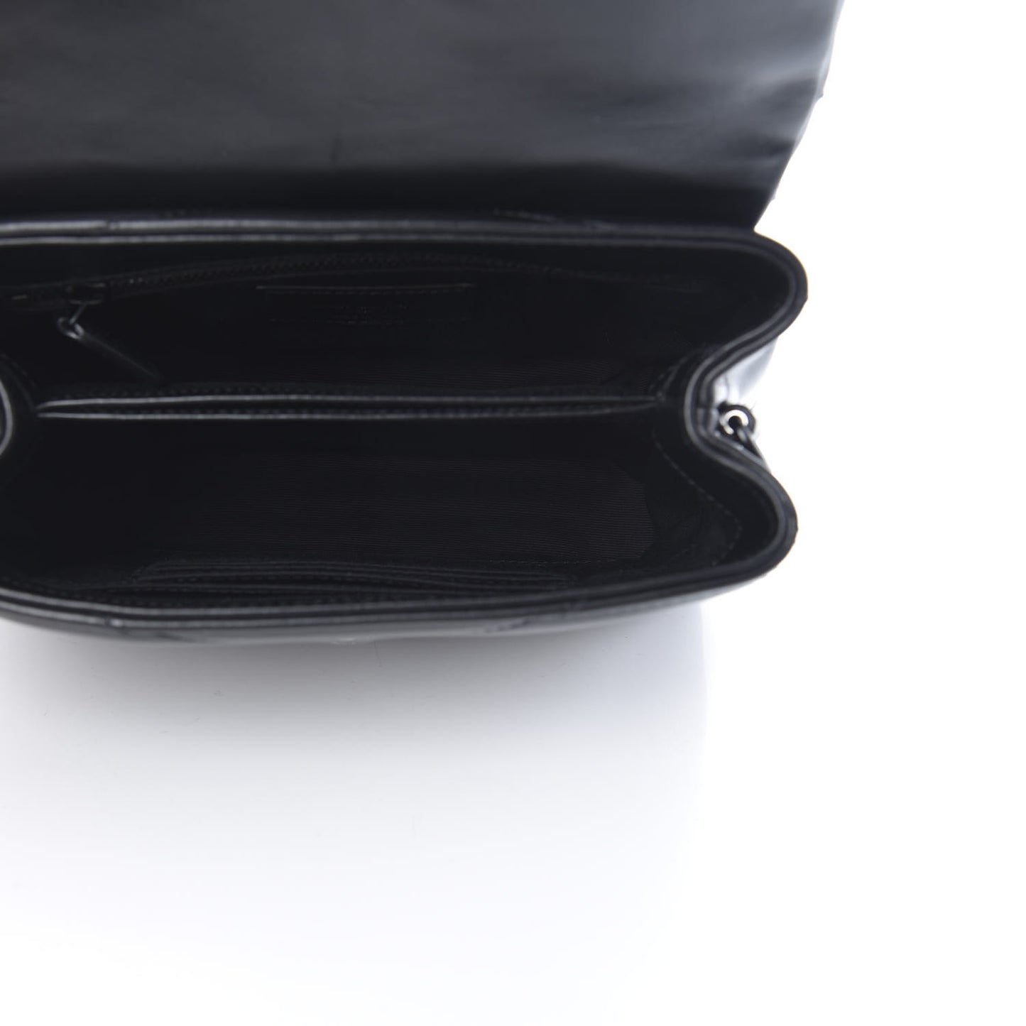 Calfskin Y Quilted Monogram Toy Loulou Crossbody Bag Black