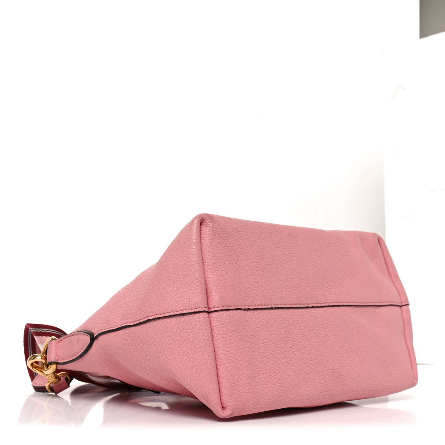 Vitello Daino Top Handle Zip Tote Petalo