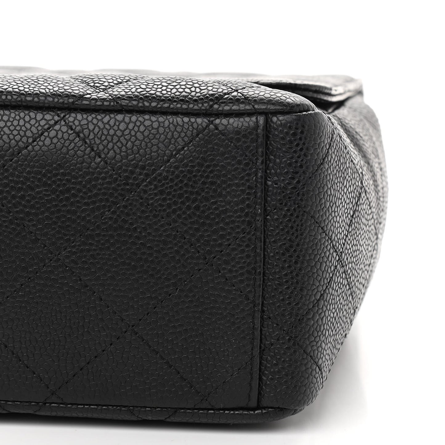 Caviar Quilted Maxi Single Flap Black