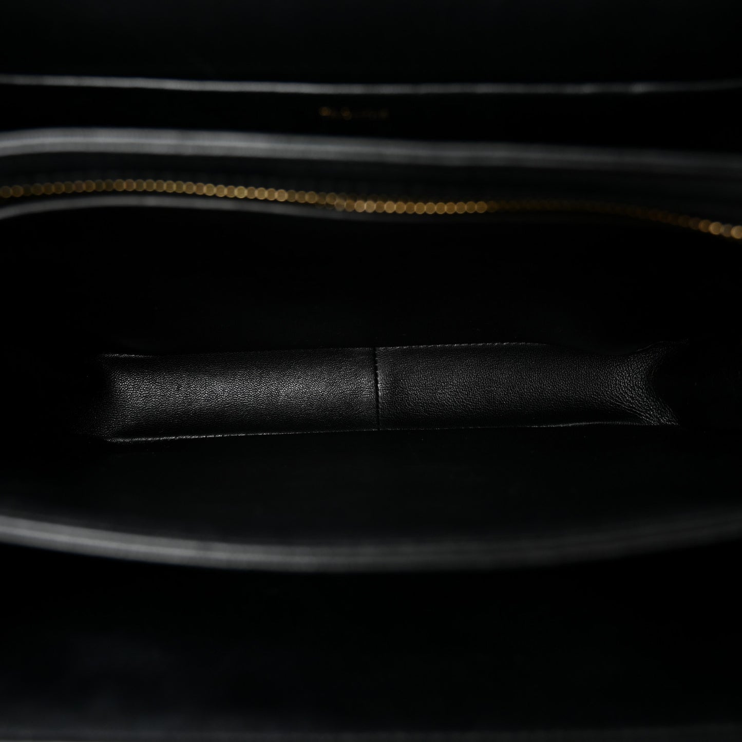 Shiny Calfskin Large Triomphe Black