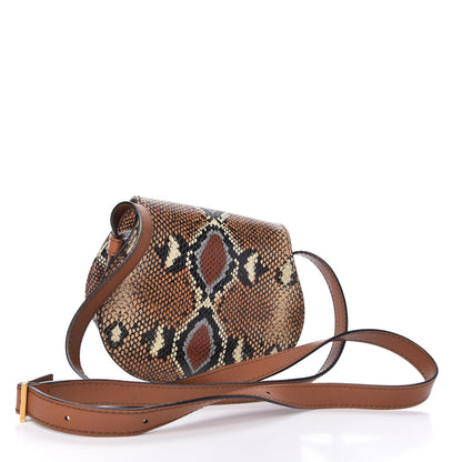 Chloe Python Embossed Calfskin Mini Marcie Round Crossbody Bag Multicolor 3 of 10