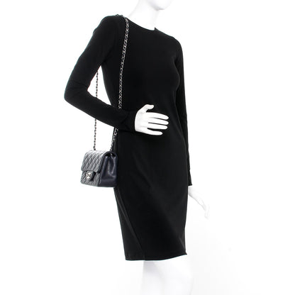 Chanel Caviar Quilted Mini Square Flap Navy 2 of 8