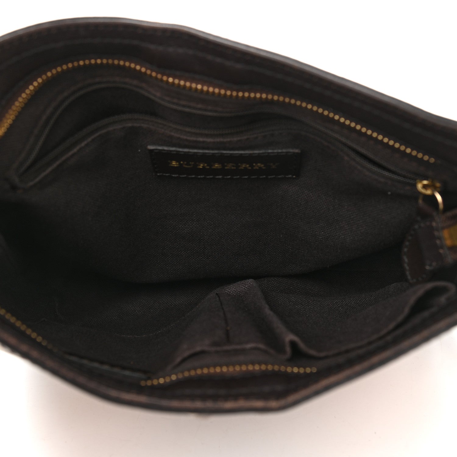 Burberry Haymarket Check Hartham Crossbody Chocolate 5 of 14