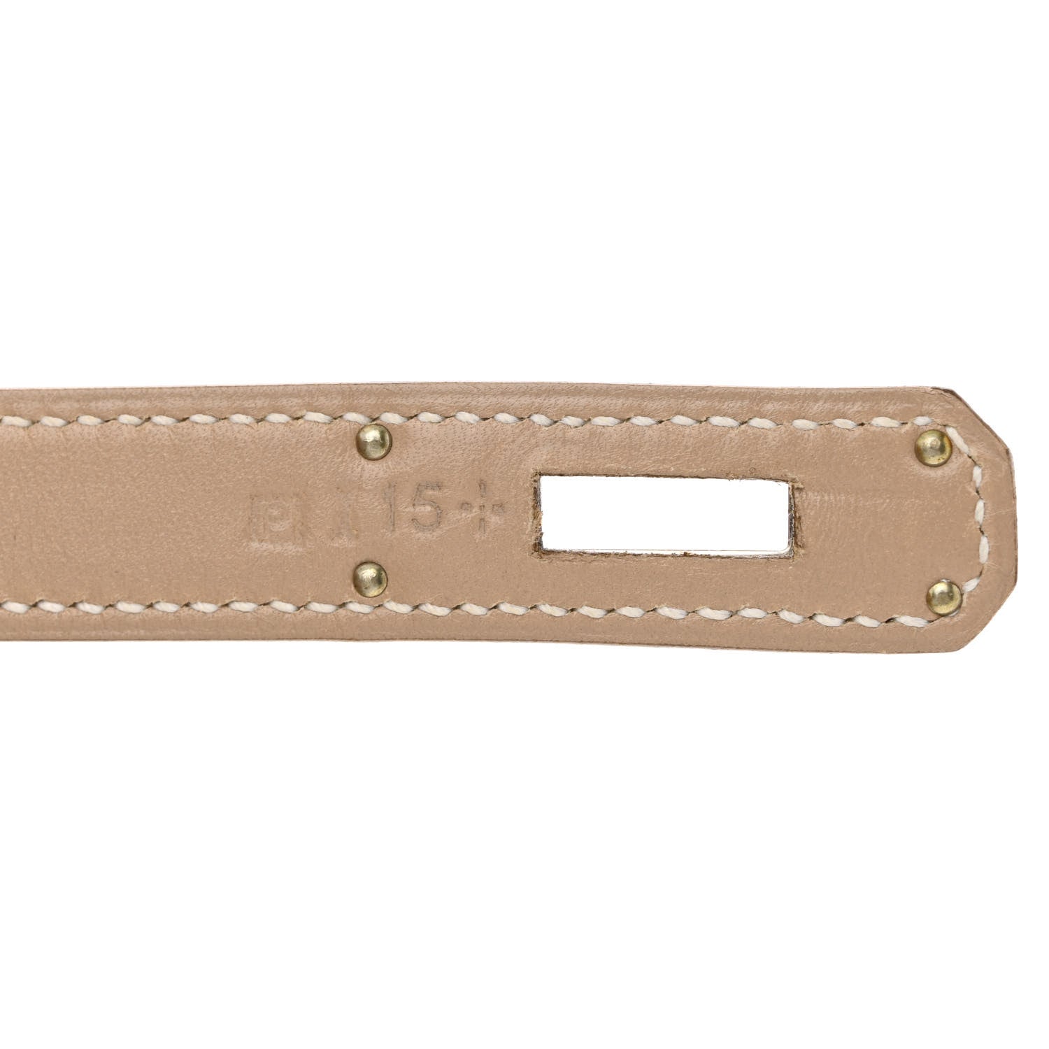 Hermes Box Kelly Sellier Guilloche 35 Argile 7 of 10