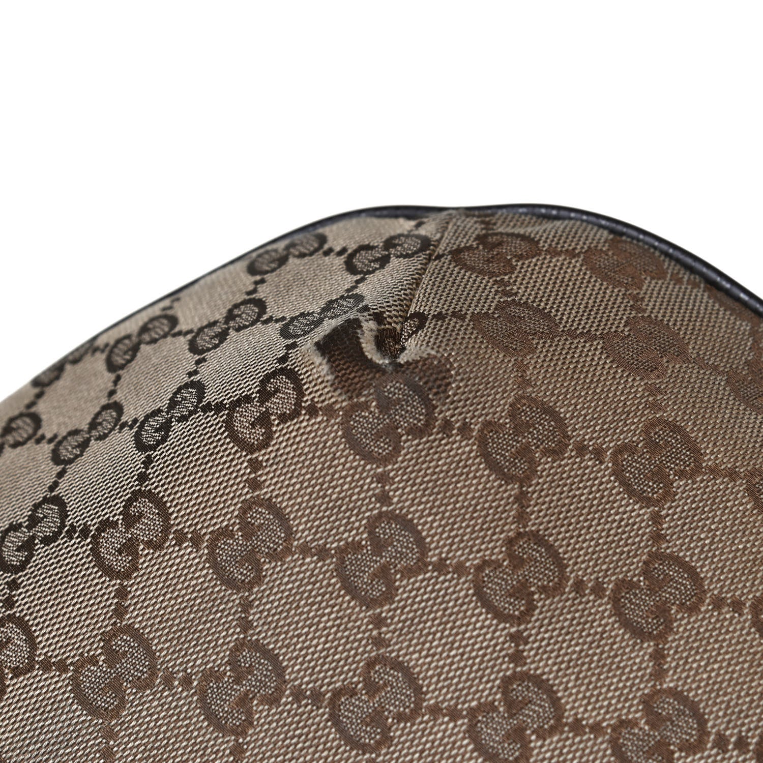 Gucci Monogram Web Medium Half Moon Hobo Dark Brown 15 of 15