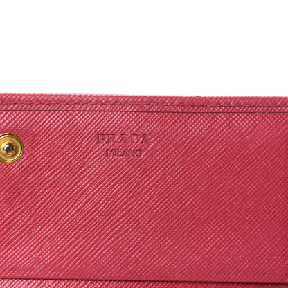 Prada Saffiano Bow Continental Wallet Peonia 6 of 6