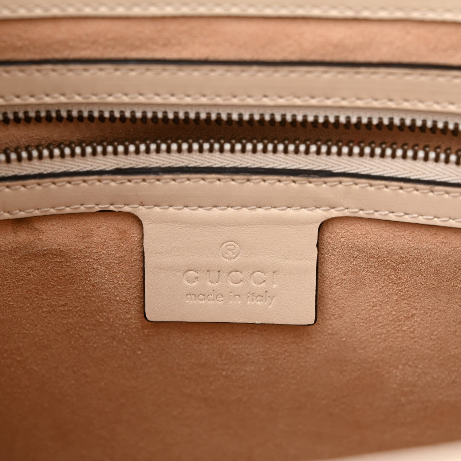 Gucci Calfskin Sylvie Web Small Queen Margaret Top Handle Bag White 6 of 18
