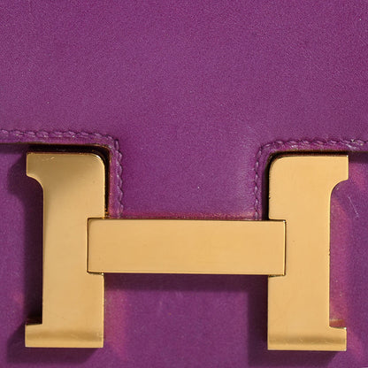 Hermes Tadelakt Constance 18 Violet 11 of 12