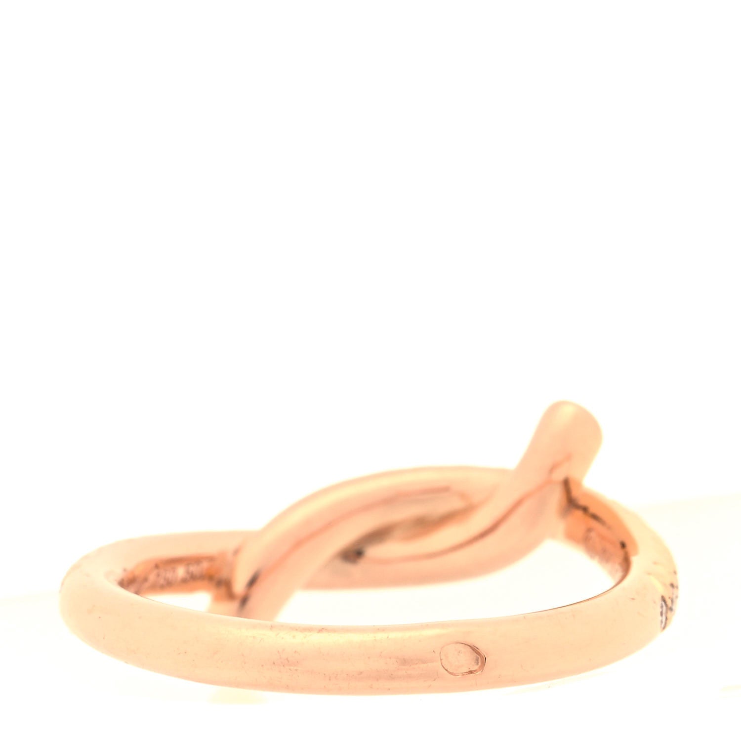 Cartier 18K Pink Gold Diamond Entrelaces Ring 50 5.5 2 of 3