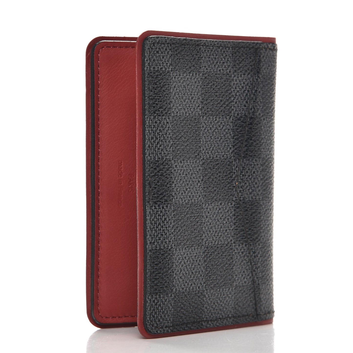 Damier Graphite Pocket Organizer Bordeaux