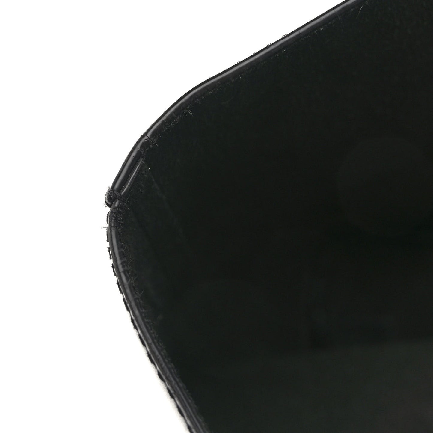 Smooth Calfskin Logo Chain Wing Shopper Tote Black White