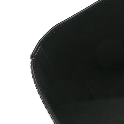Givenchy Smooth Calfskin Logo Chain Wing Shopper Tote Black White 13 of 14