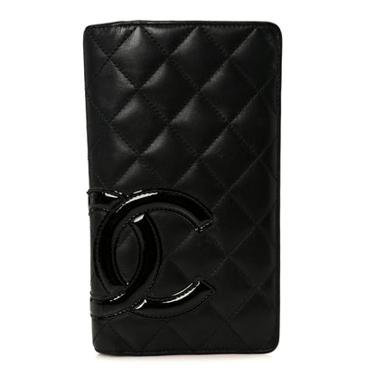 Chanel Calfskin Quilted Cambon Yen Wallet Black 1 of 10