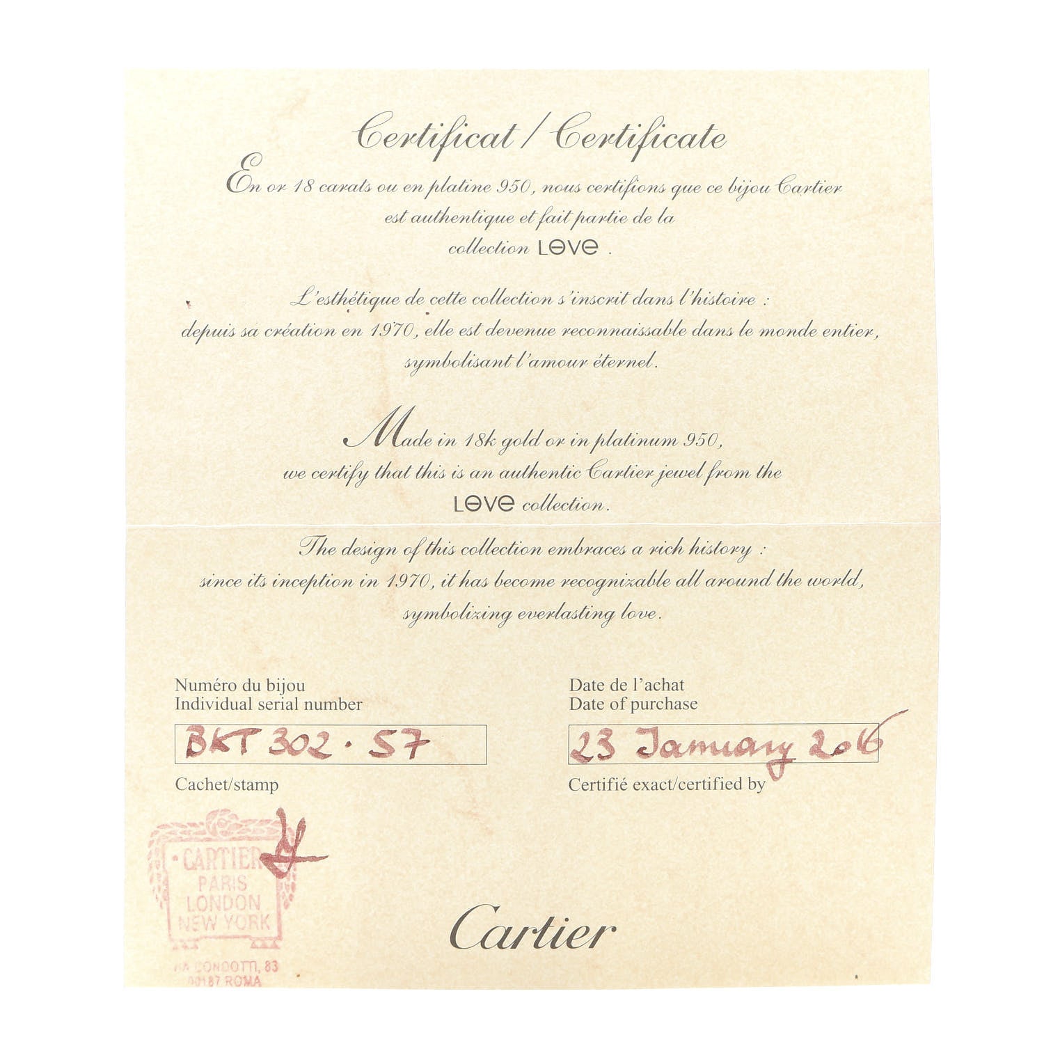 Cartier 18K White Gold 5.5mm LOVE Ring 57 8 5 of 6