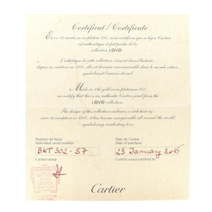Cartier 18K White Gold 5.5mm LOVE Ring 57 8 5 of 6