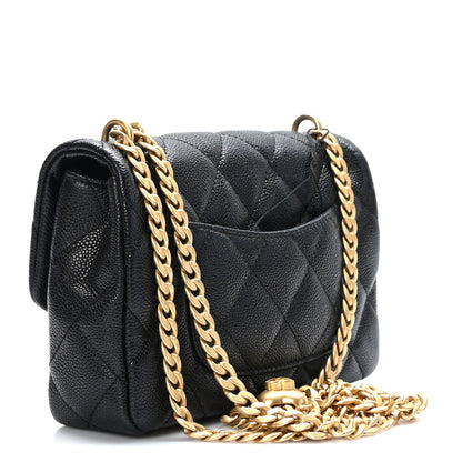 Chanel Caviar Quilted Mini Sweetheart Rectangular Flap Black 3 of 9