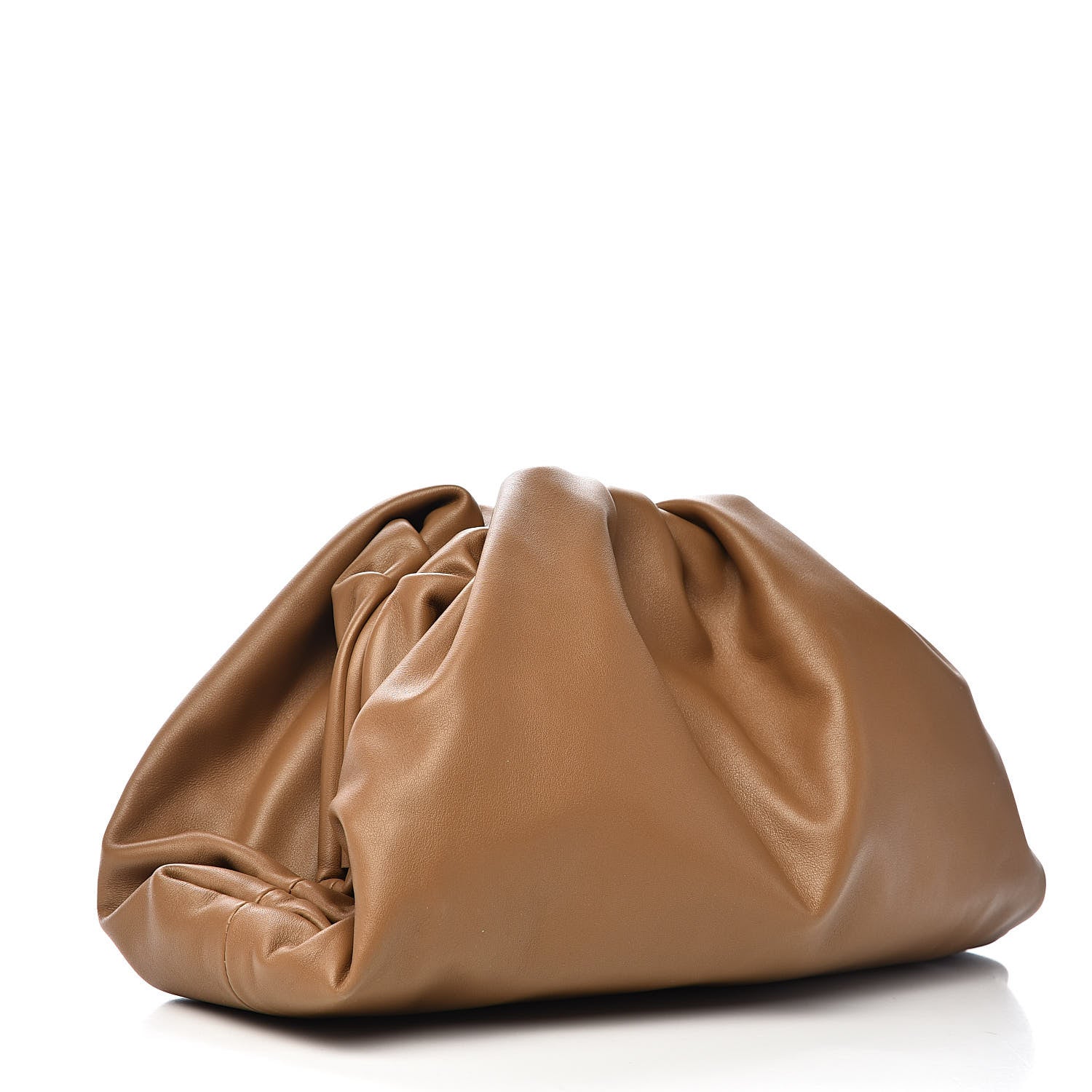 Bottega Veneta Smooth Butter Calf The Pouch Oversized Clutch Cammello 3 of 14