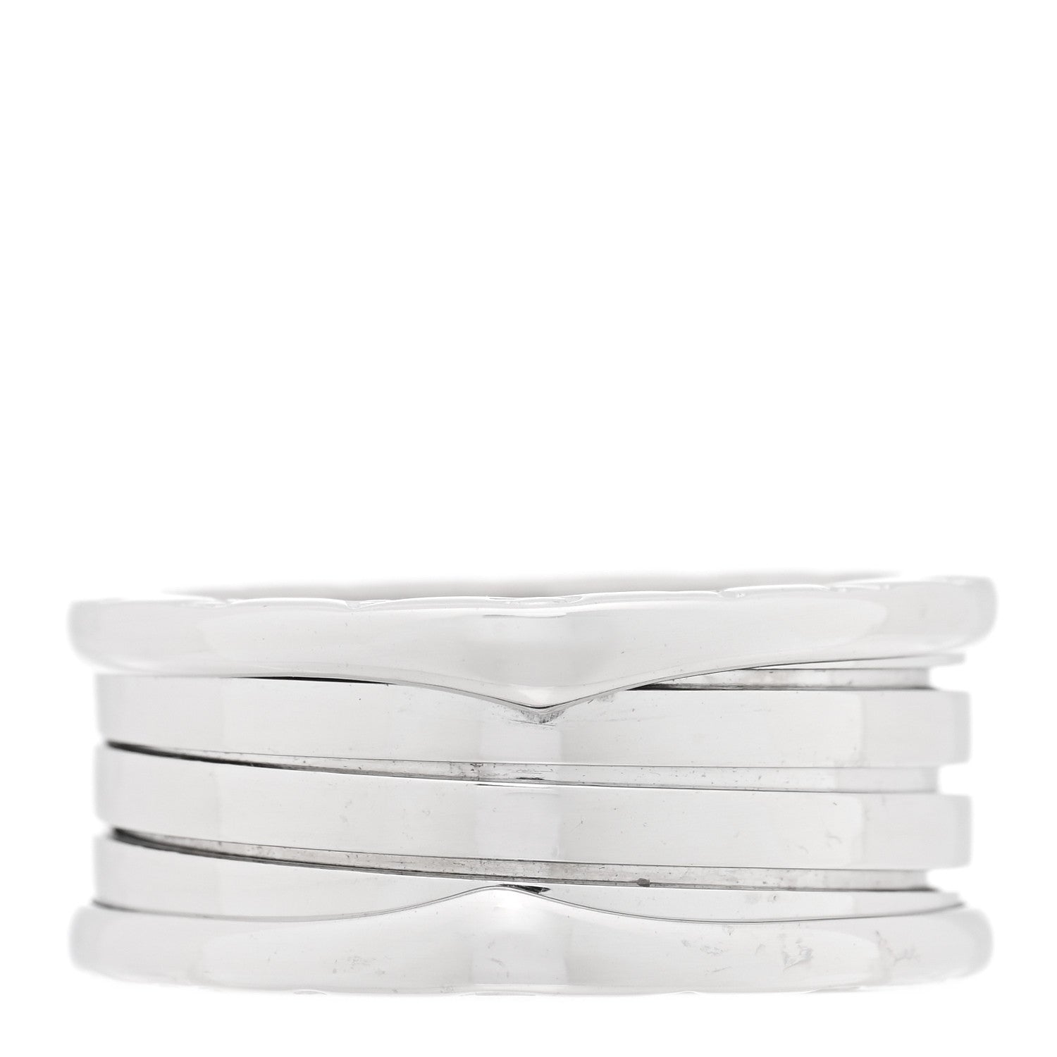 Bulgari 18K White Gold B.Zero1 Three-Band Ring 61 9.5 3 of 4