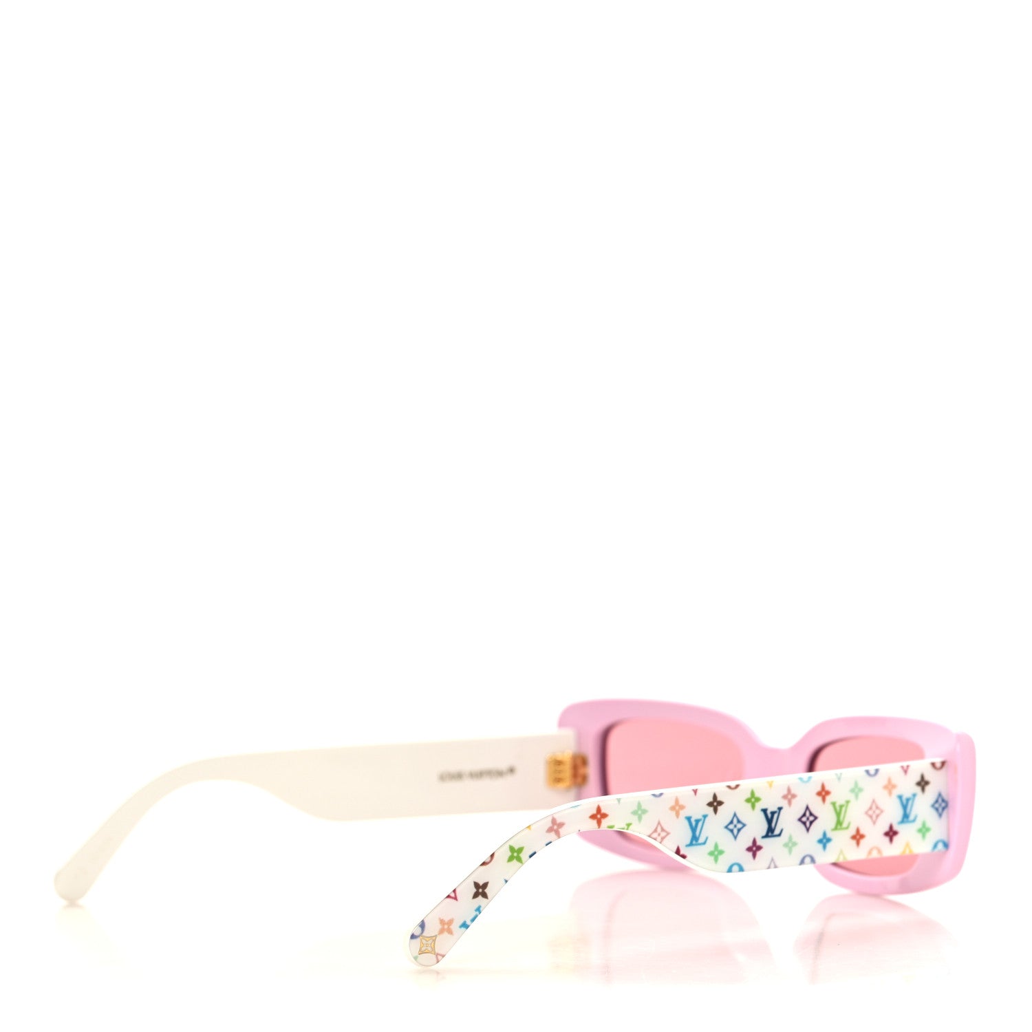 Louis Vuitton LV X TM Acetate Monogram Multicolor Sunglasses Z2711W Pink 4 of 7