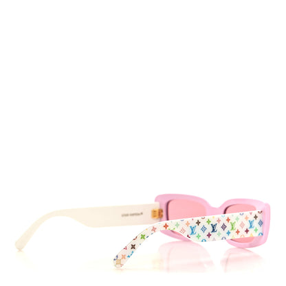 Louis Vuitton LV X TM Acetate Monogram Multicolor Sunglasses Z2711W Pink 4 of 7