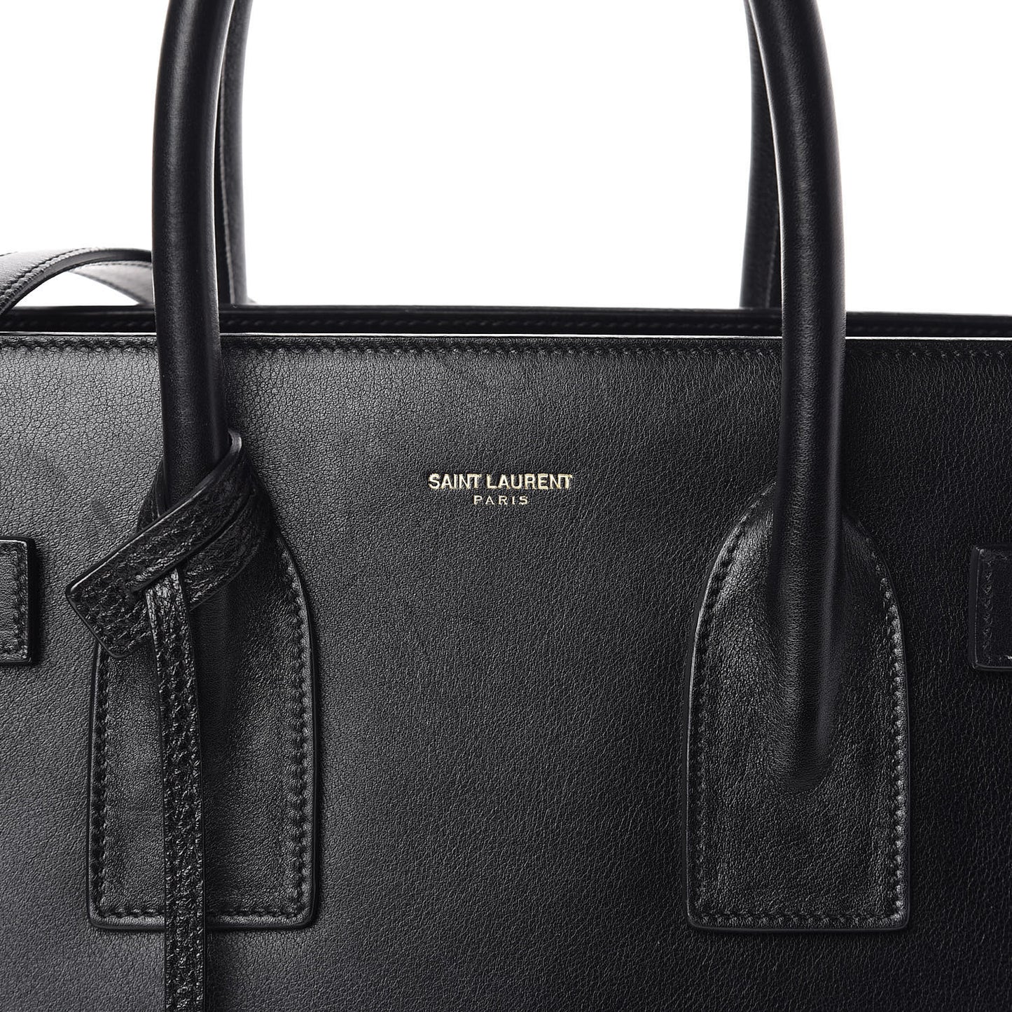 Calfskin Small Sac De Jour Black