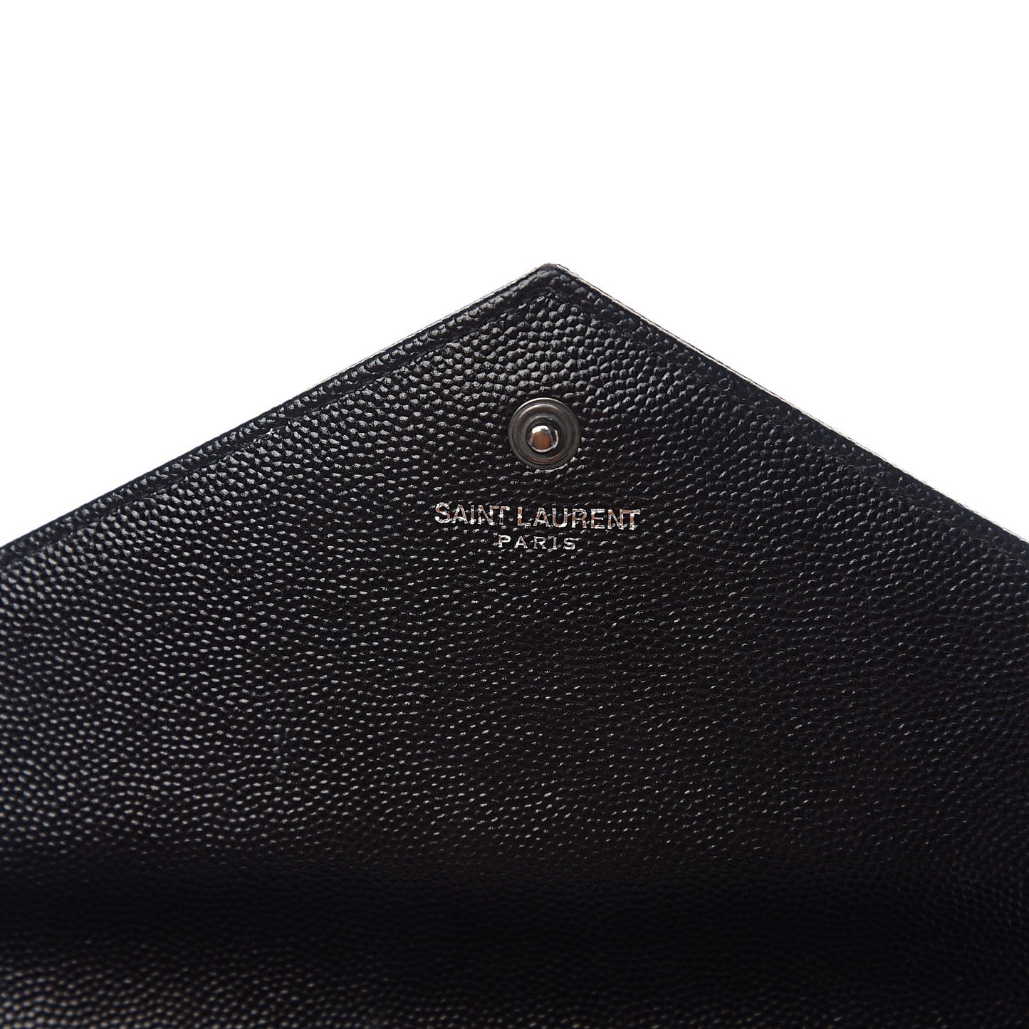 Grain De Poudre Matelasse Chevron Monogram Chain Wallet Black