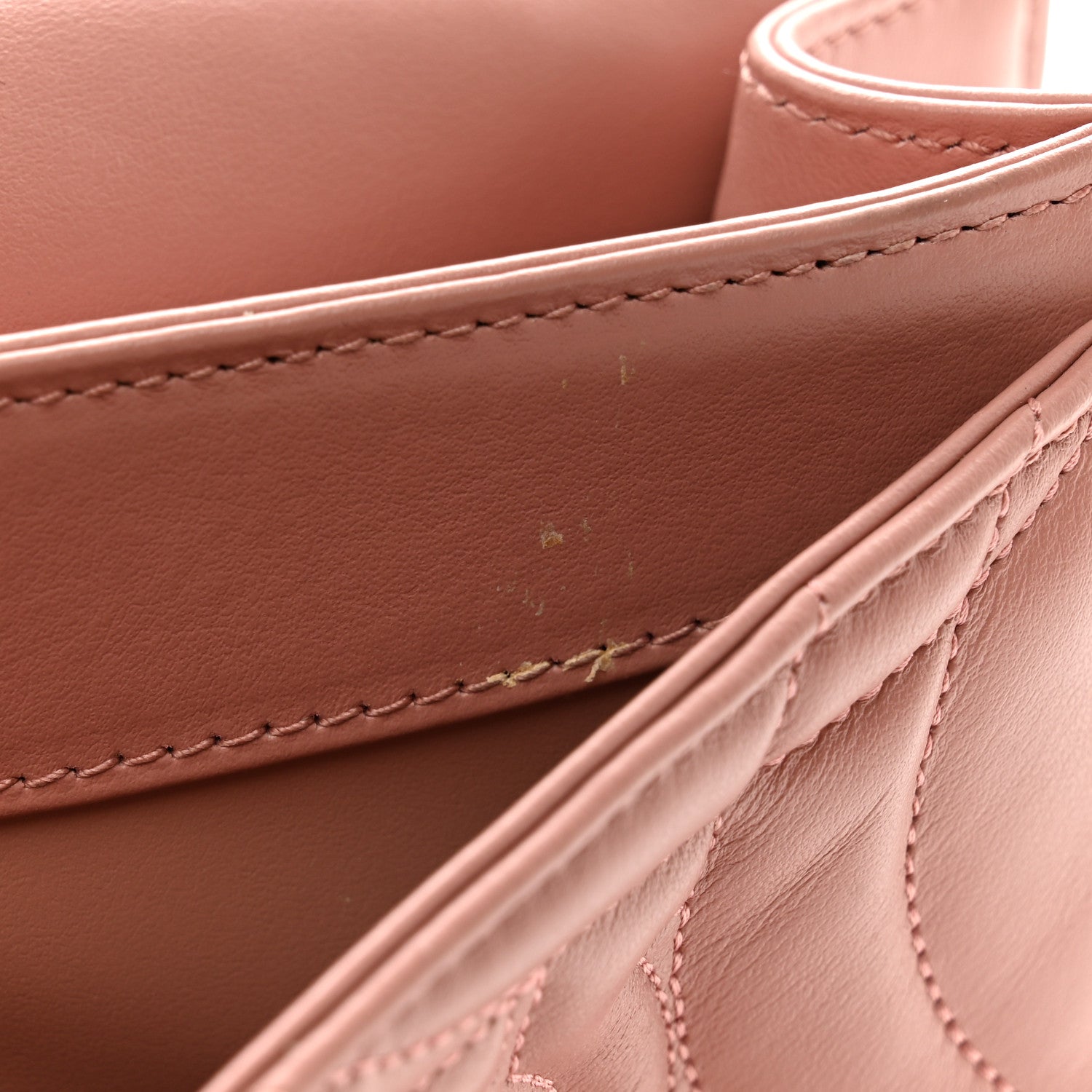 Salvatore Ferragamo Calfskin Quilted Gancini Flap Bag Antique Rose 11 of 14